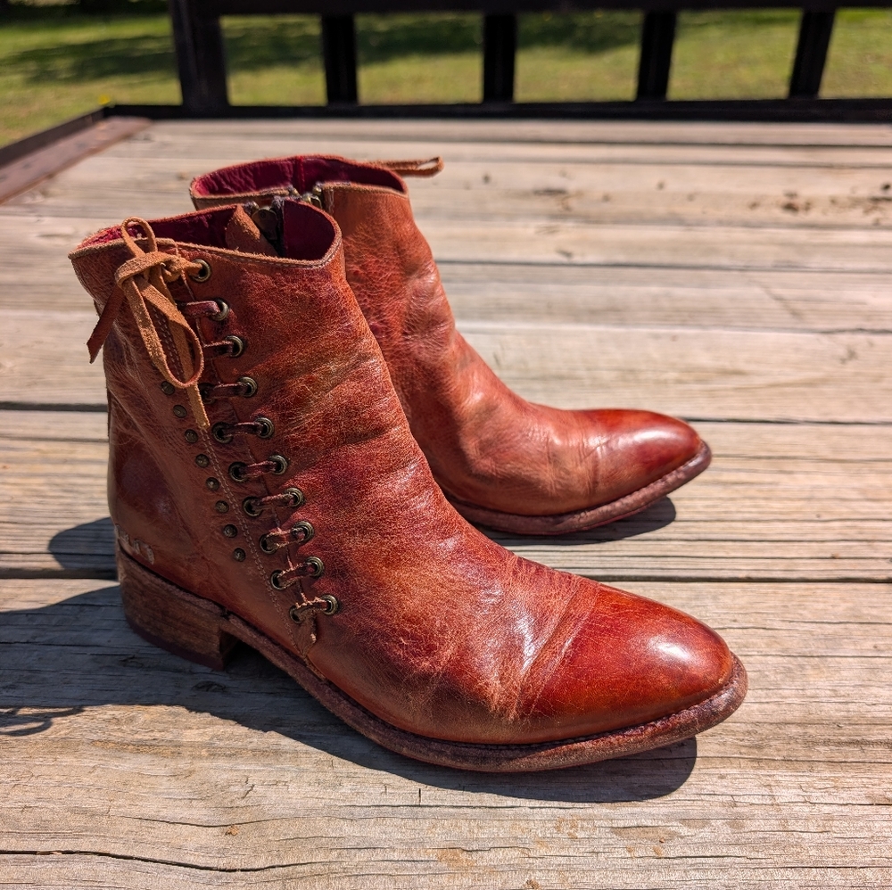 BED|STU Aldina Rustic Leather Boots - Picture 2 of 12
